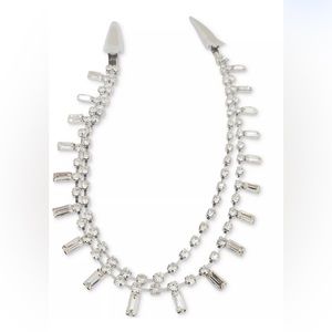 INC International Concepts Mixed Crystal Double-Row Hair Clip